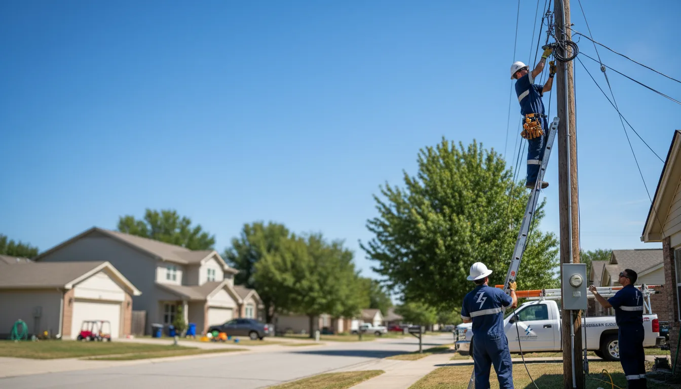 Residential electrician providing installation services in Webb City, MO